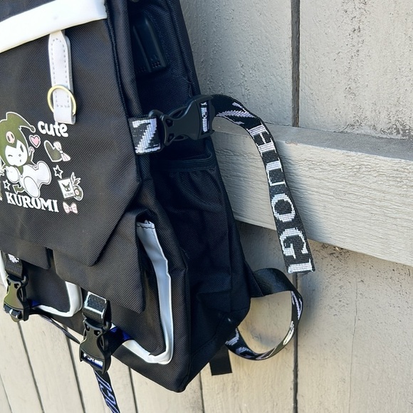 Kuromi Sanrio Super Cute Backpack Back to School Student Rave Punk Goth Chic - Picture 3 of 8